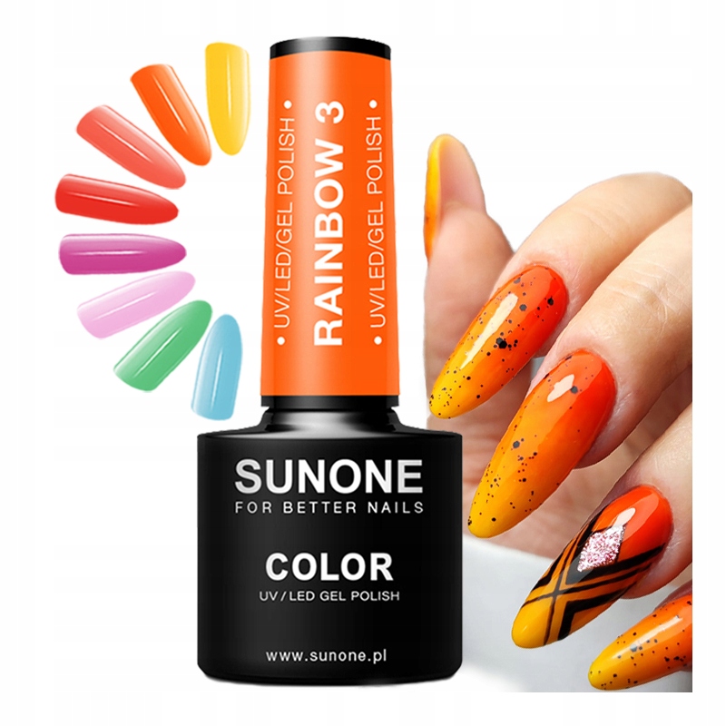 

Sunone Lakier Hybrydowy Uv/led Rainbow Wybór Kolor