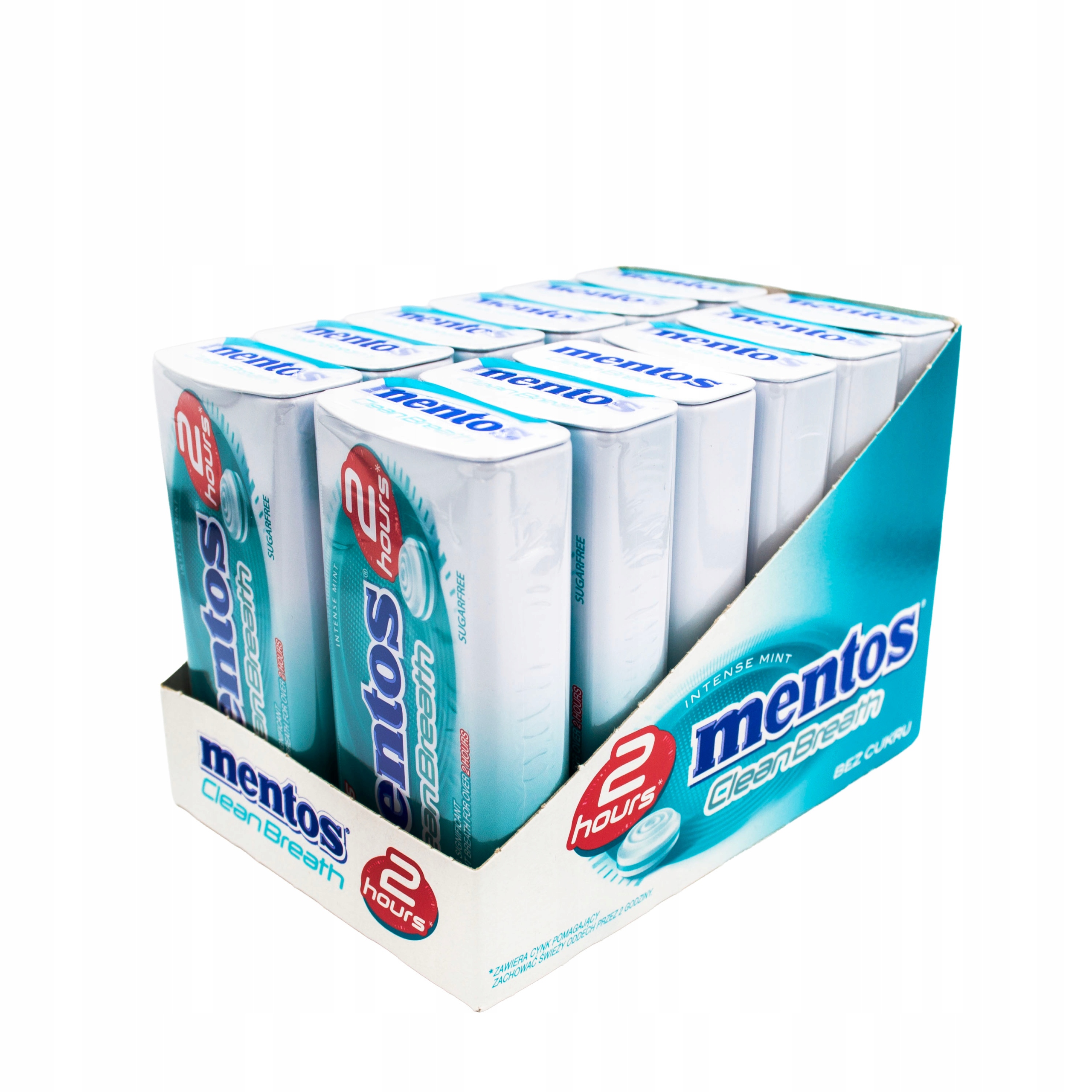Mentos Clean Breath Intense Mint Tin 12x35g Opakowanie Zbiorcze Hurt