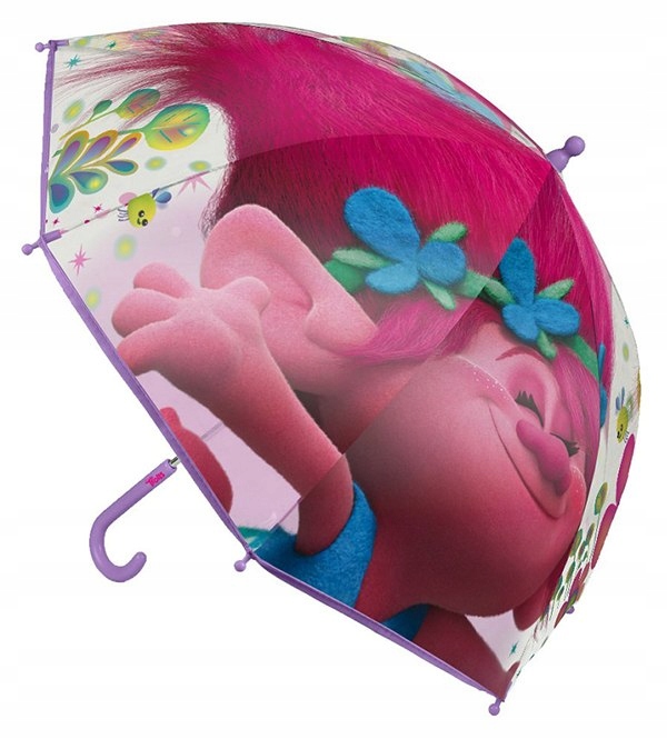 DUŻA GŁĘBOKA PARASOLKA PARASOL DZIECIĘCY TROLLE