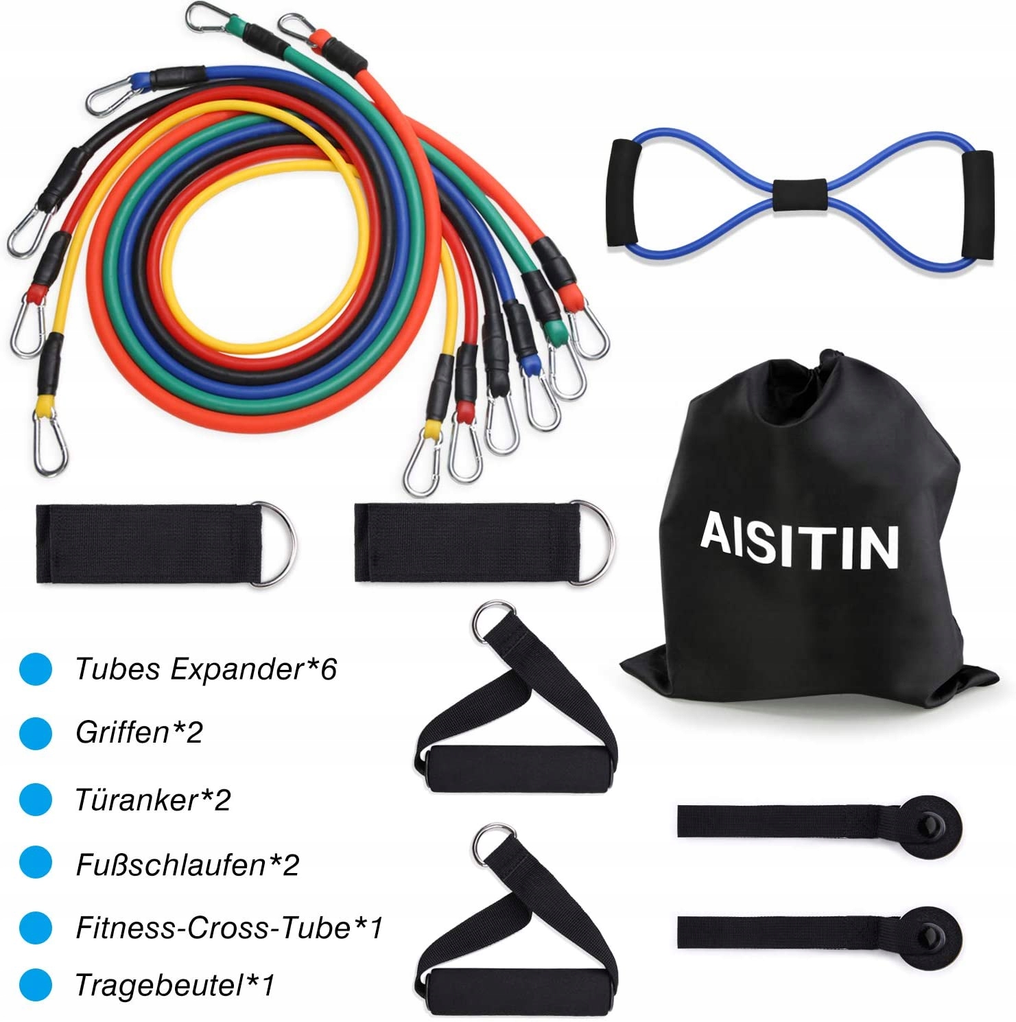 

Aisitin taśmy oporowe Fitness Zestaw 13 szt.