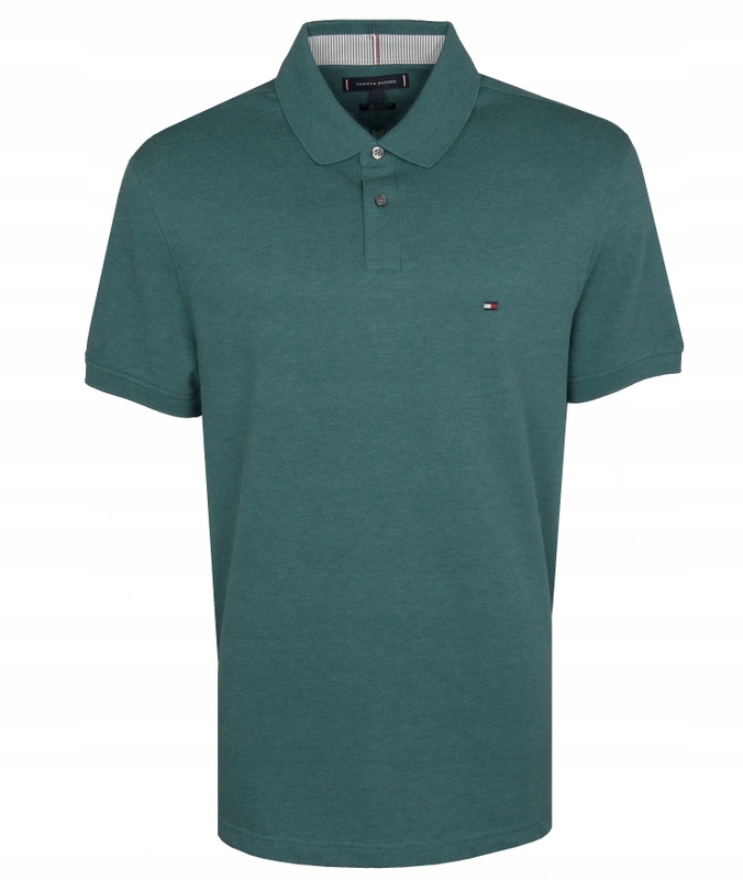 Tommy Hilfiger pánská polokošile, zelený melír, S