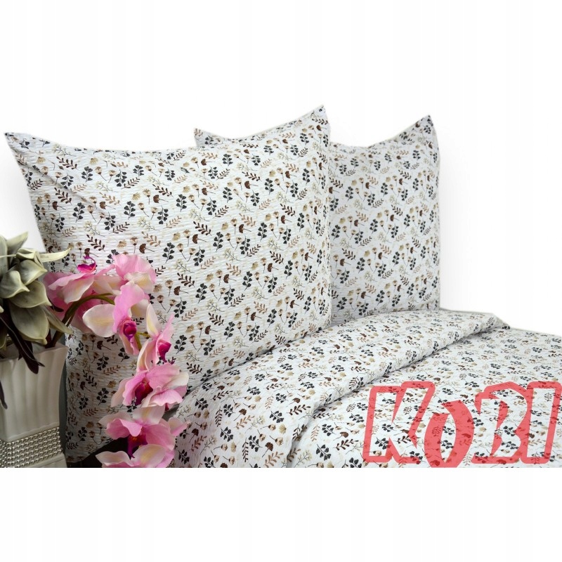 Pościel Z Kory 160x200 2x70x80 Gruba 100% Bawełna