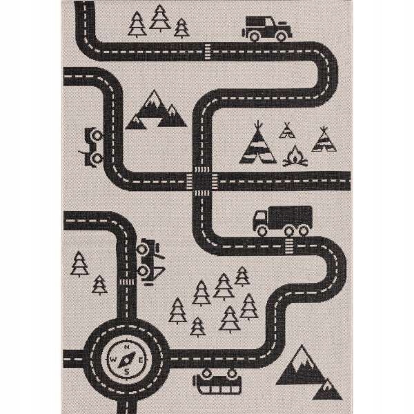 

Yellow Tipi Dywan Car Road 160x230cm