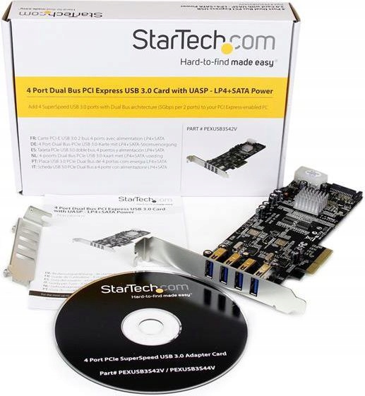 Kontroler Usb StarTech PEXUSB3S44V Pci-e Usb 3.0