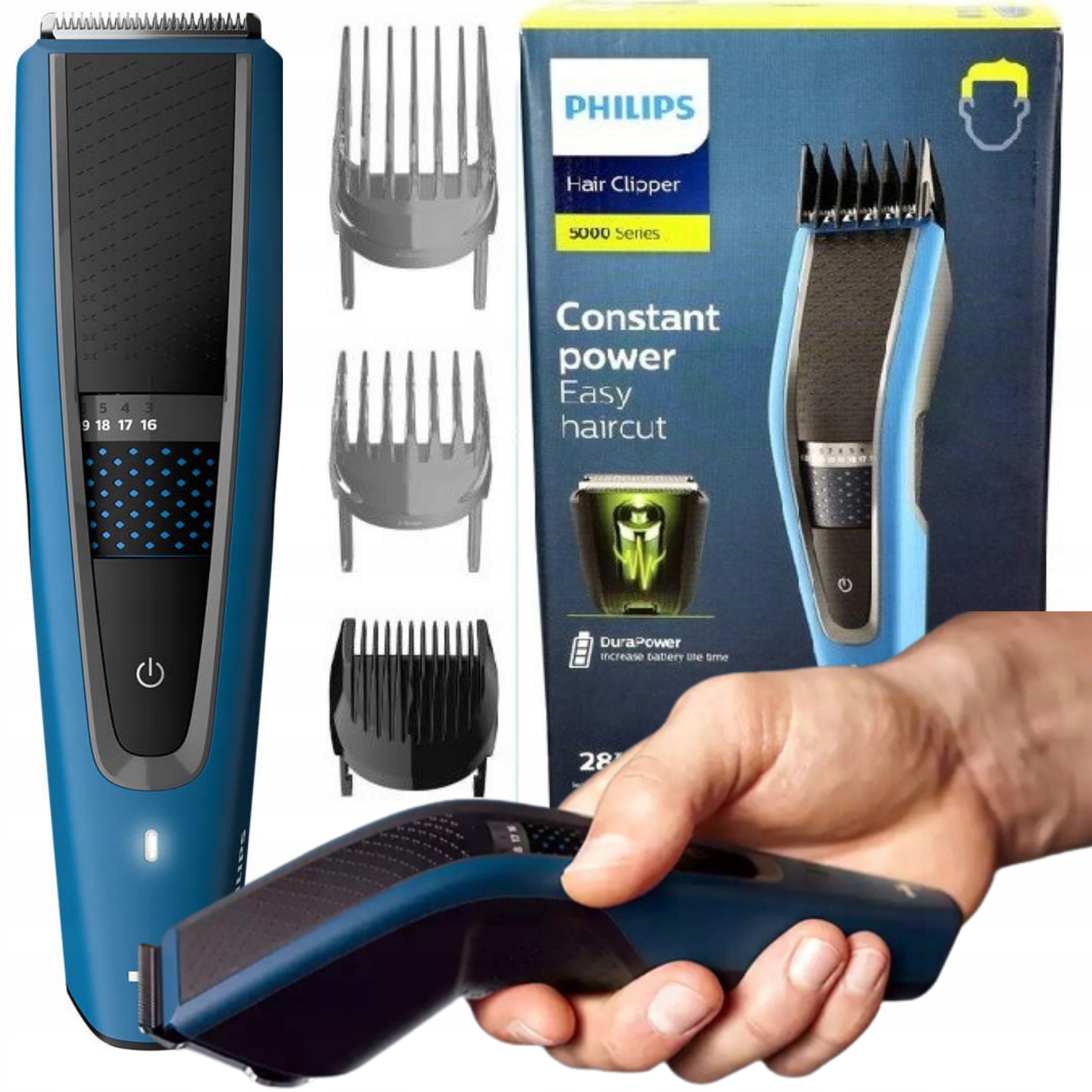 Maszynka do Włosów Golarka Philips Do brody męska Bezprzewodowa Zestaw