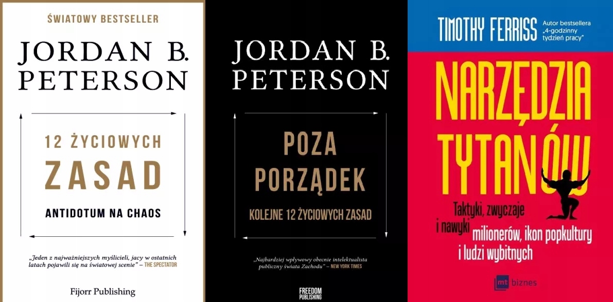 12 życiowych zasad 1+2 Peterson +Narzędzia tytanów