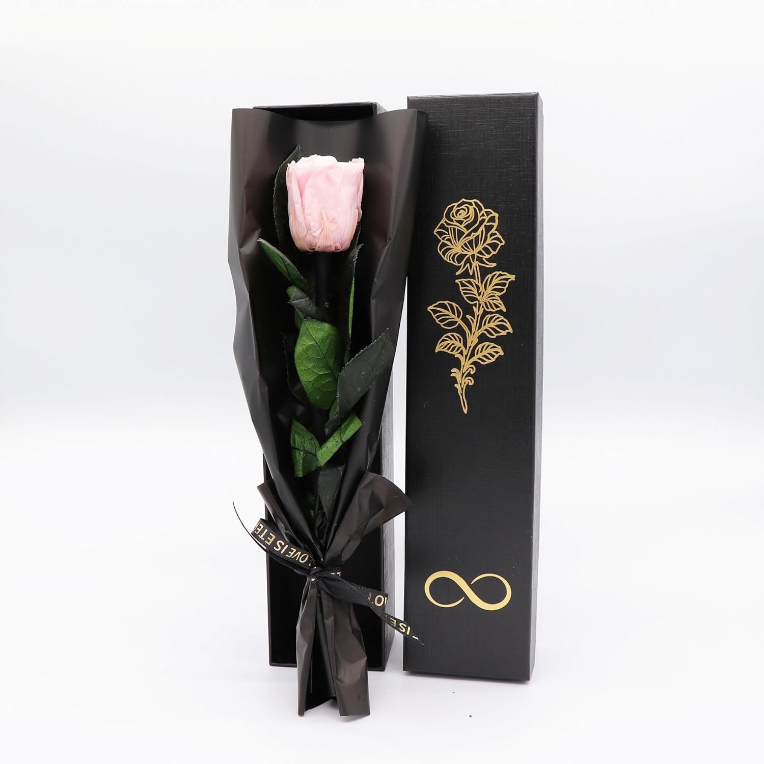 Stabilizovaná Růže Přírodní konzervovaná světle růžová Dárek