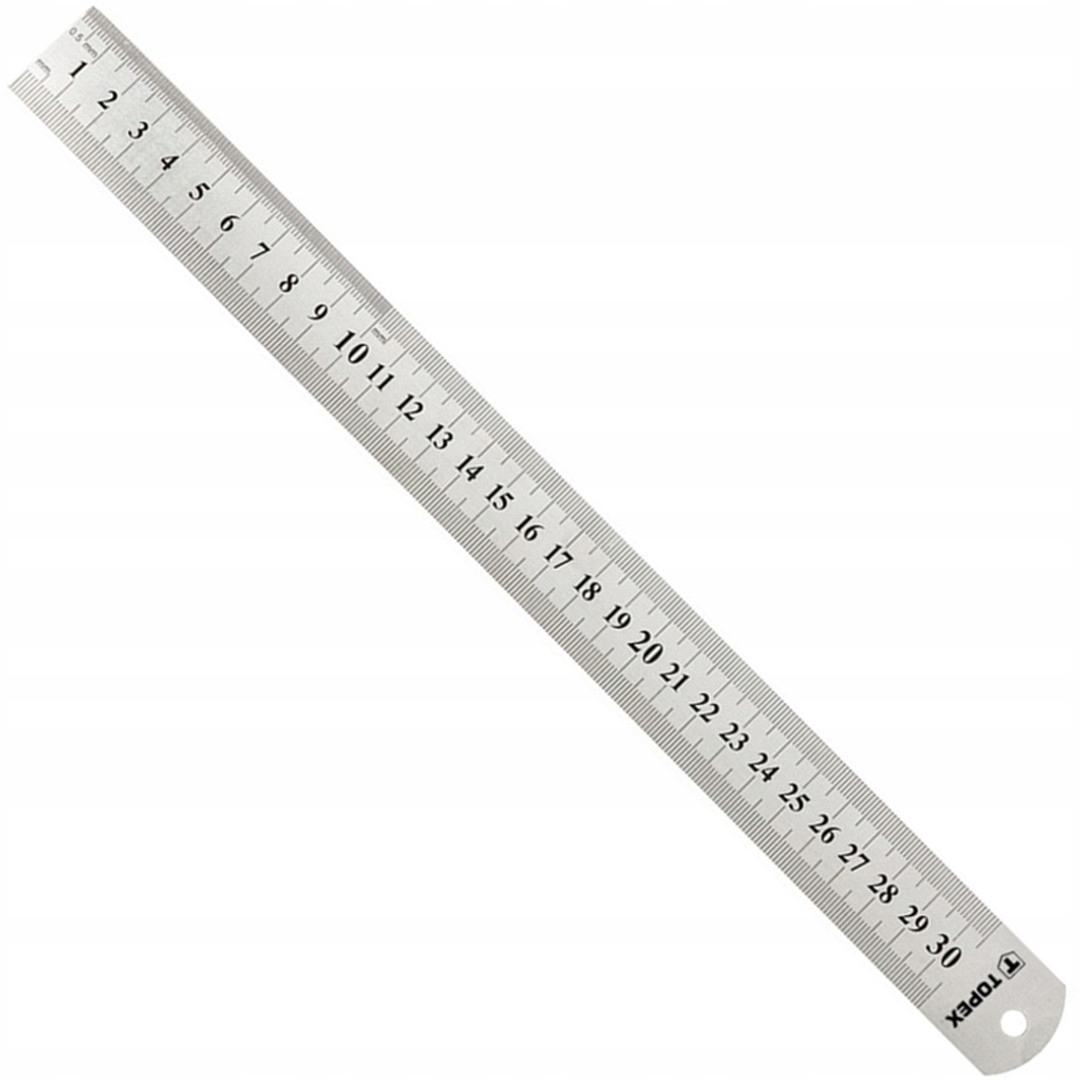 

Przymiar Liniowy Nierdzewny 30 cm Liniał Linijka