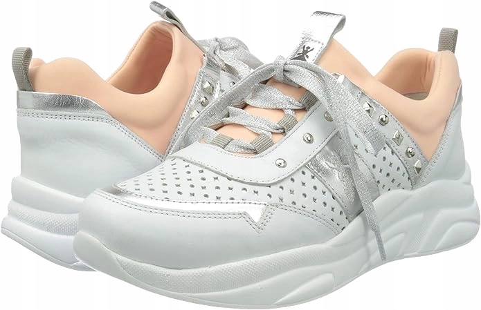 Boty Patrizia Pepe dámské kožené tenisky bílé pro každodenní nošení vel.