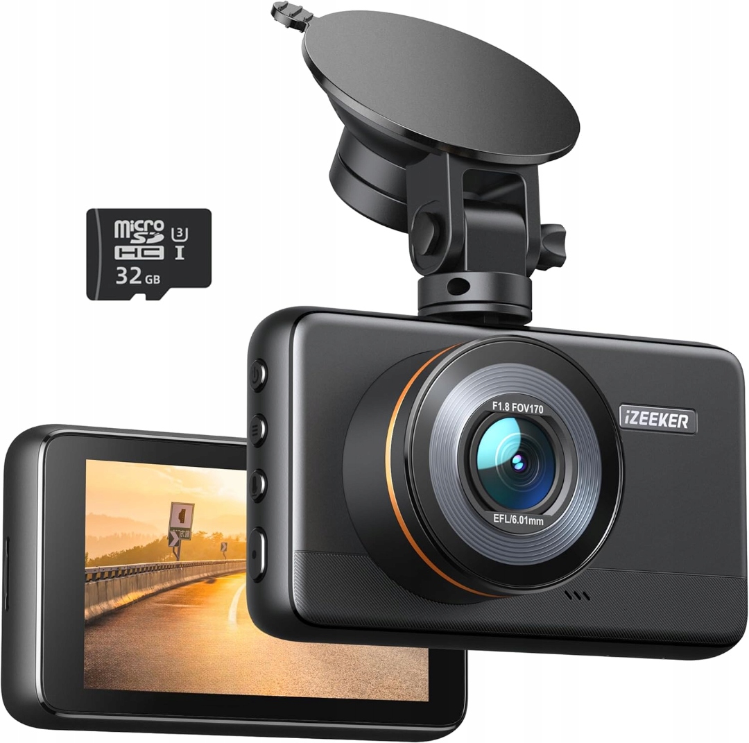 Videorekordér Izeeker 4K Autokamera 32GB G-senzor Nočný Režim