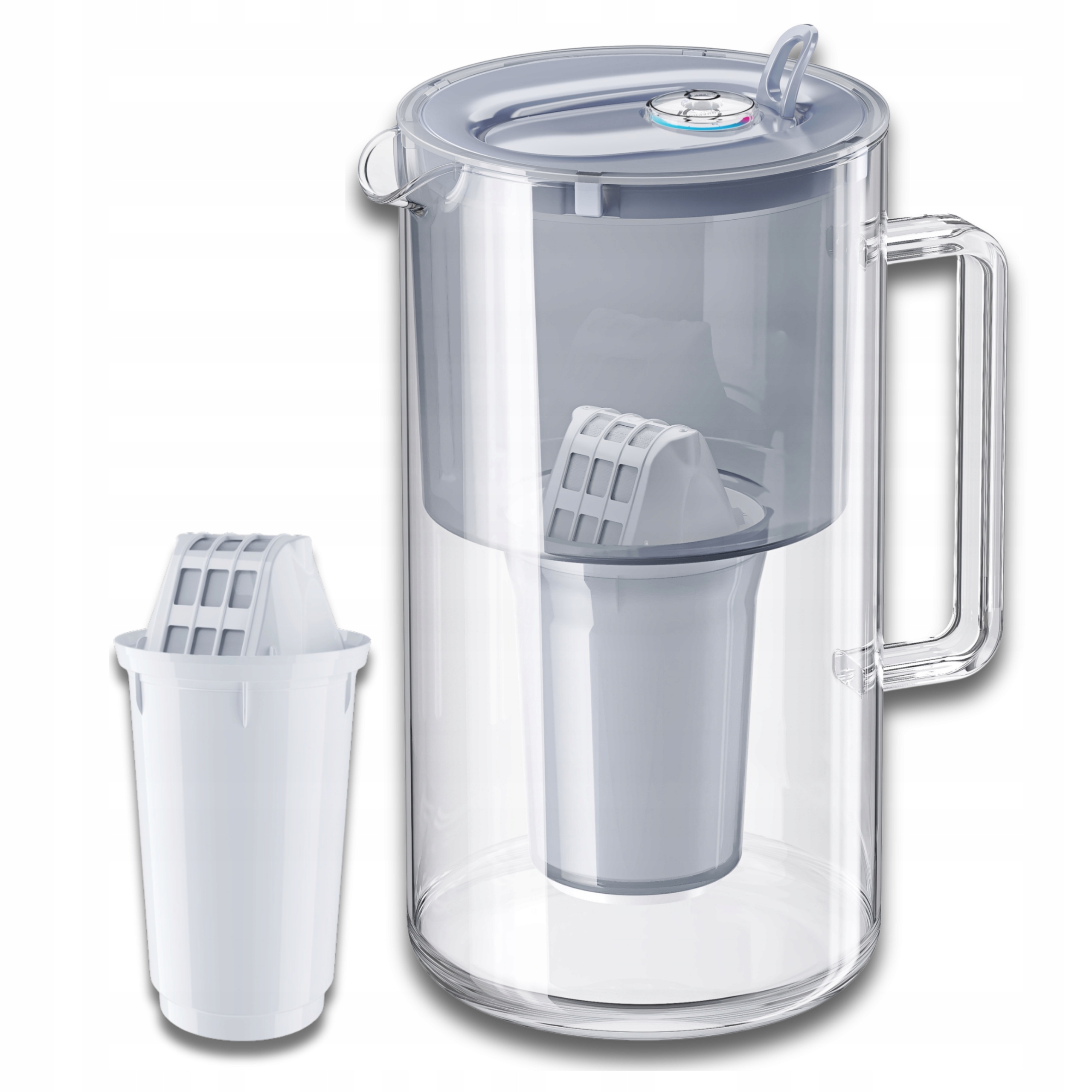 Filtrační konvice skleněná Aquaphor Nord 2,5 l s náplní A5 (350 l), šedá