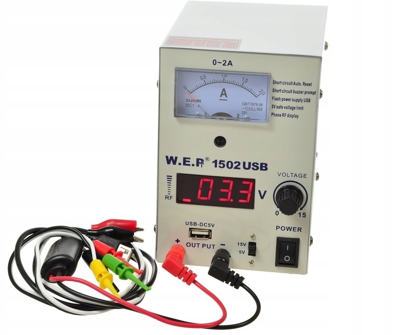 Wep 1502 zasilacz laboratoryjny 0-15V 2A