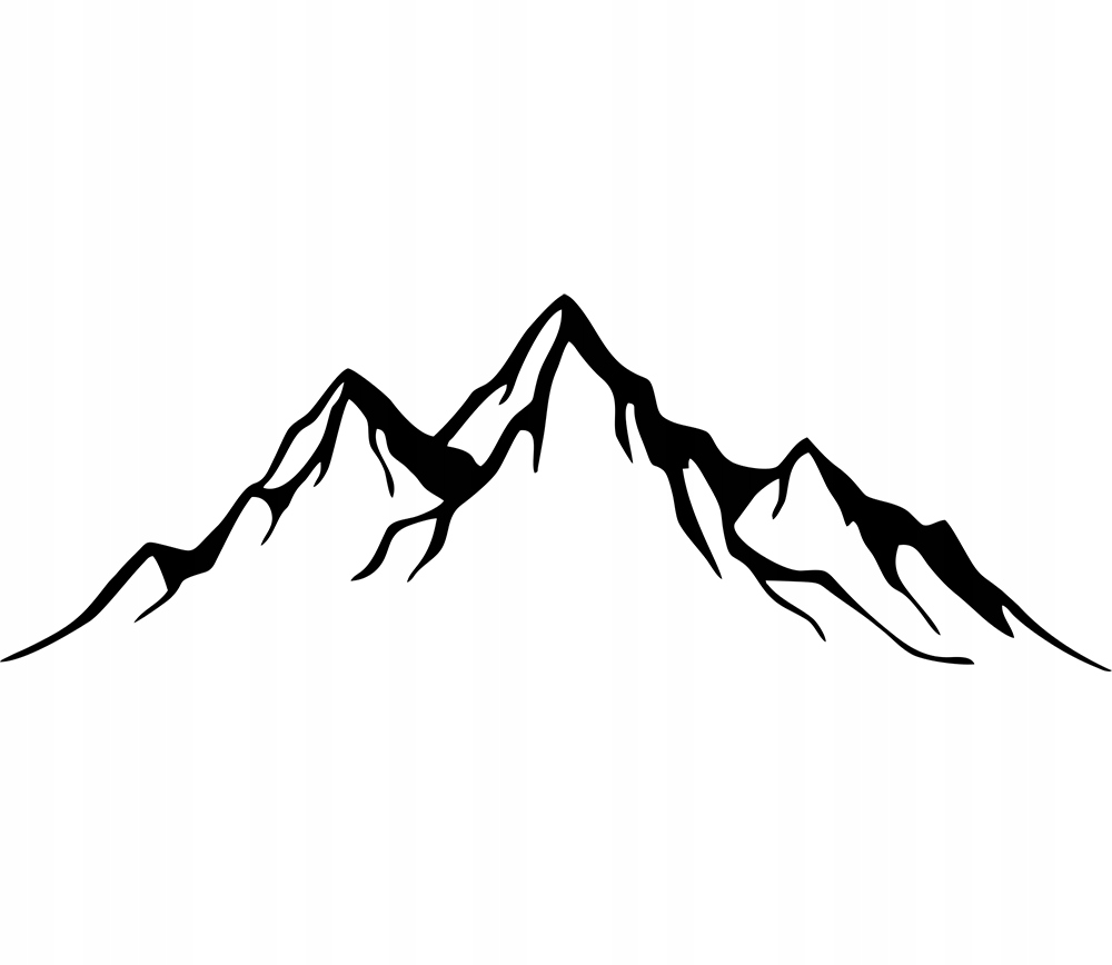 

Naklejka na samochód auto Góry Mountains 5x15