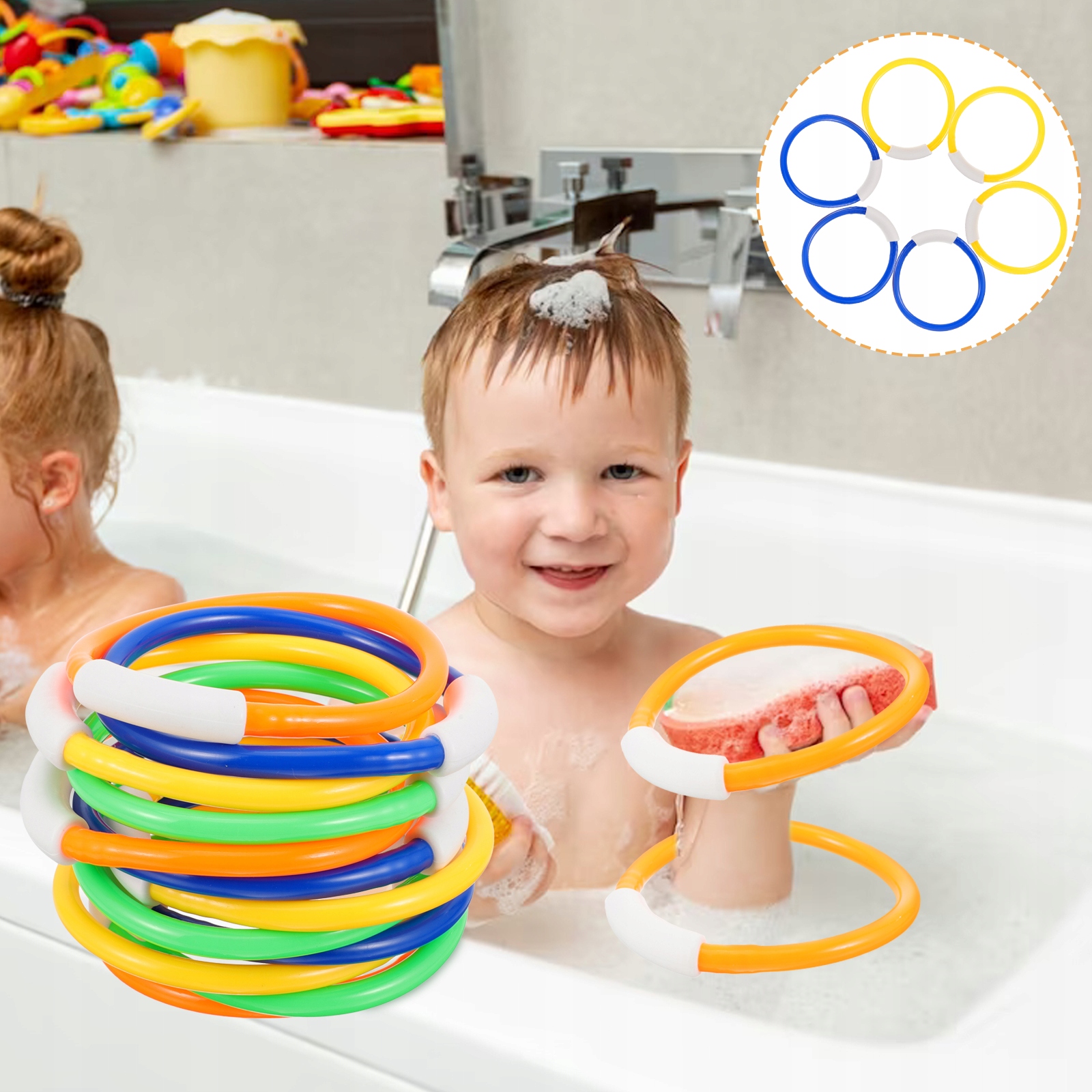 KIDS WATER TOY FOR POOL SWIMMING RING RINGS EAN (GTIN) 7029745496469