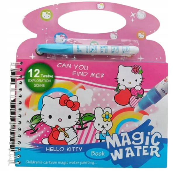 KOLOROWANKA WODNA + MAGICZNY FLAMASTER HELLO KITY
