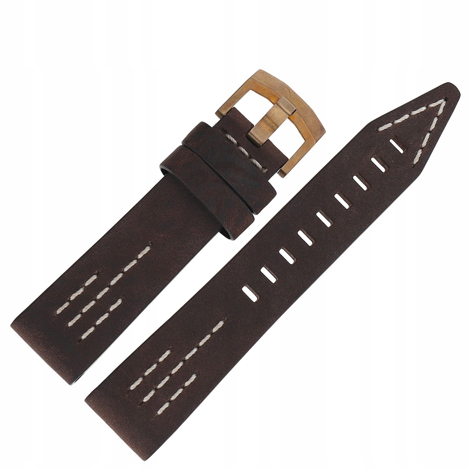 Pásek SSN-571 kůže (O613) hnědý s bílou p. růžovou kl.