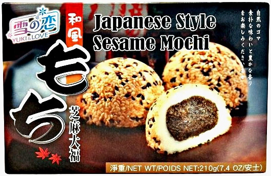 

Mochi, ryżowe ciasteczka z sezamem 210g