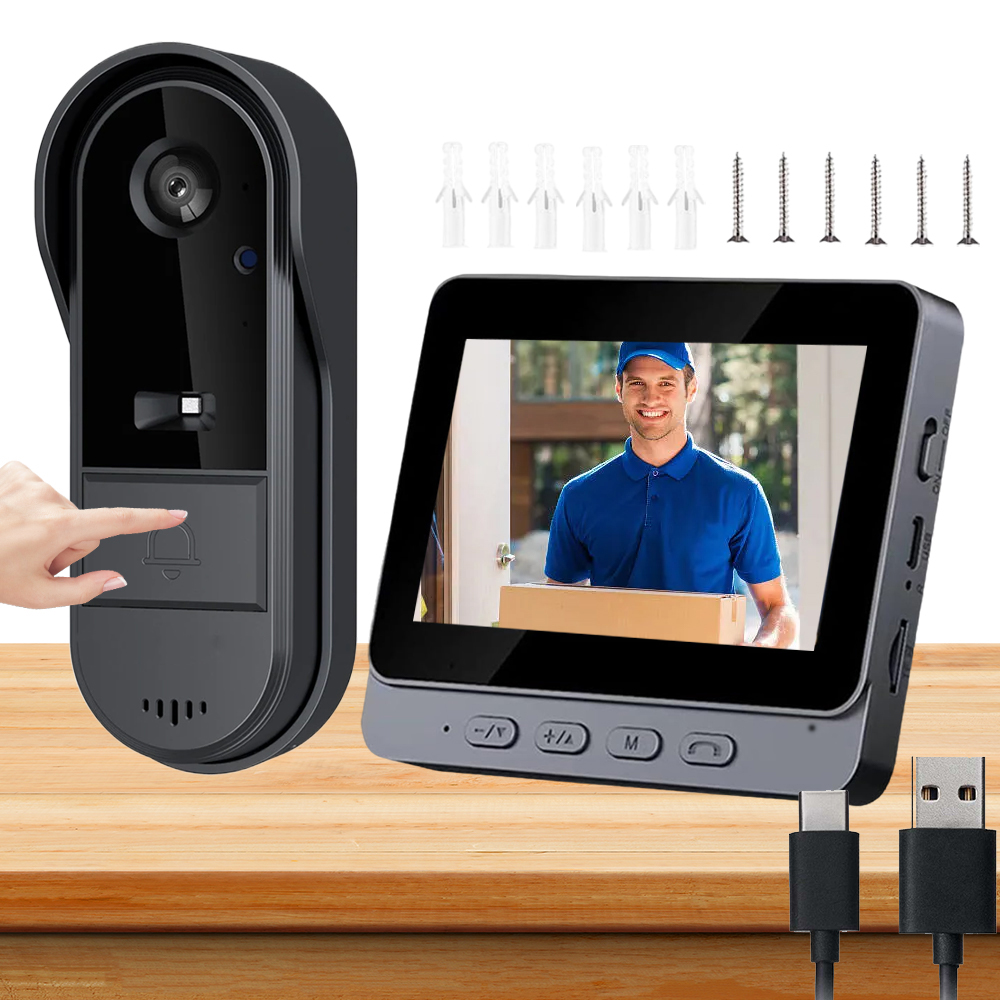 Videotelefon Domofon 480P Kamera Zvonek Voděodolnost