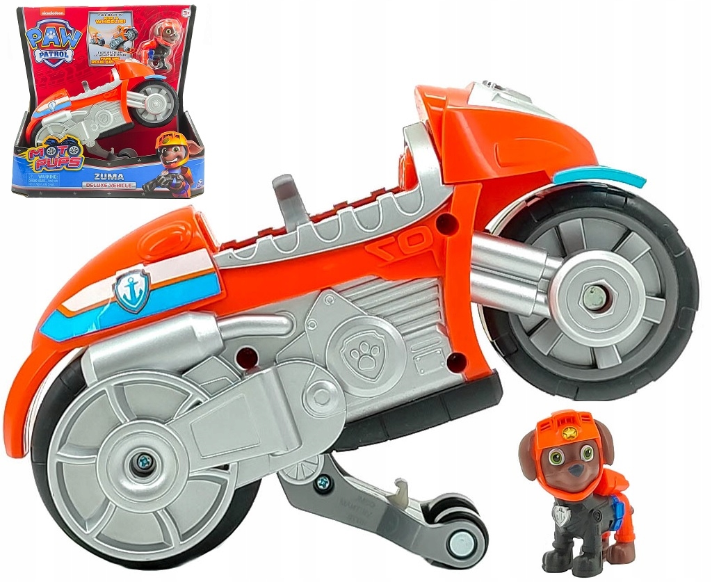 PSI PATROL ZUMA FIGURKA I MOTOCYKL MOTO PUPS Płeć Chłopcy Dziewczynki