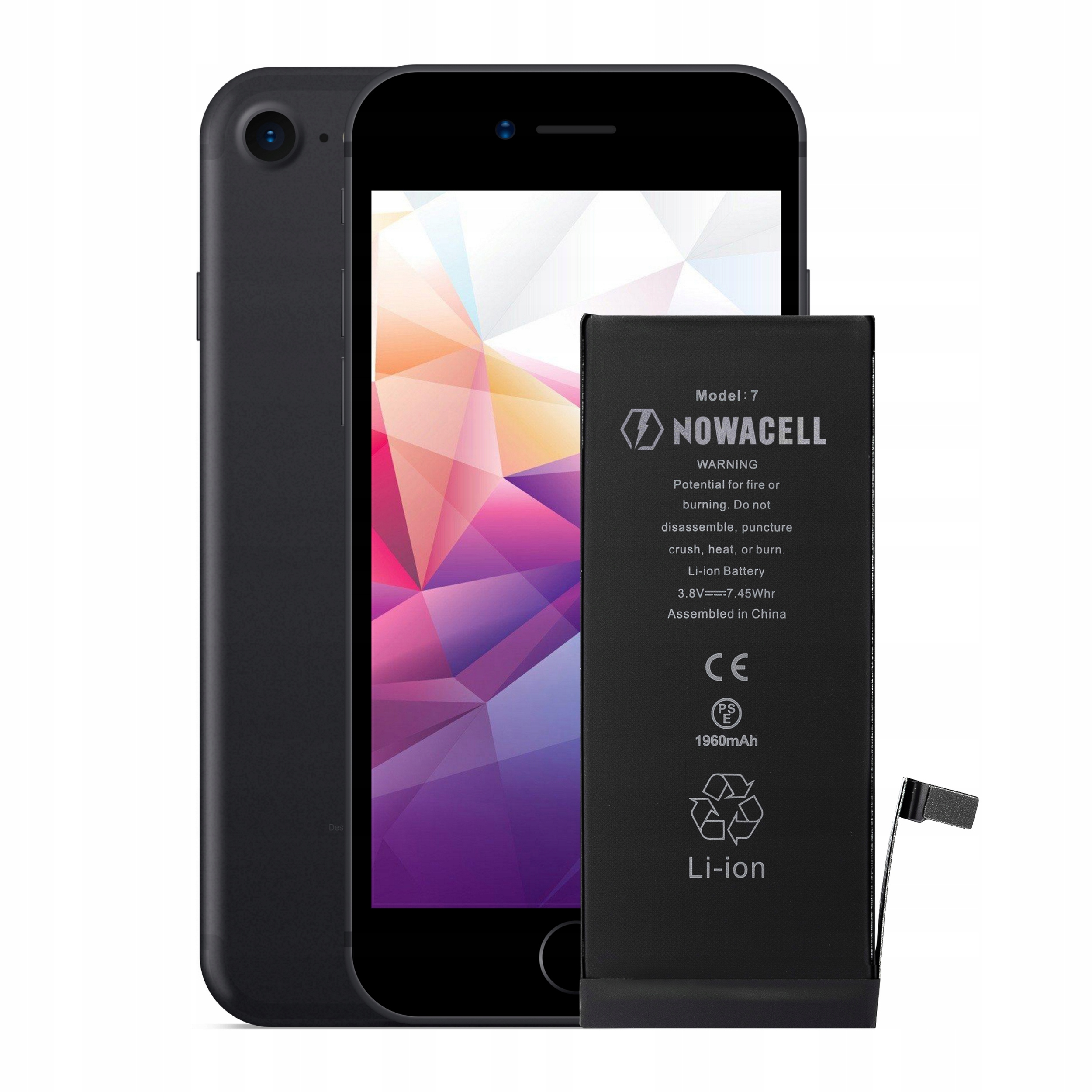 Bateria do iPhone 7 1960mAh - NOWACELL Stan opakowania oryginalne