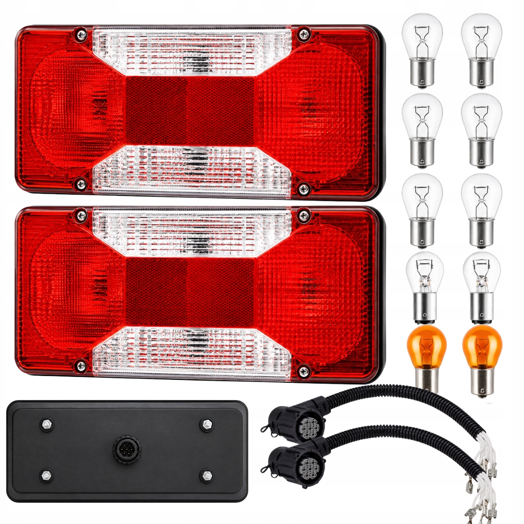 Kombinované zadní lampy Iveco Daily s žárovkovými paprsky, kompletní sada