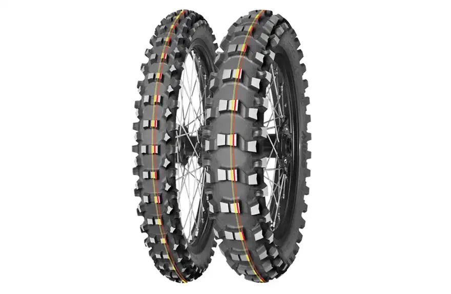 Mitas 90/100-14 Tt 49M Terra Force-mx Sm Tył Nhs red & yellow stripe