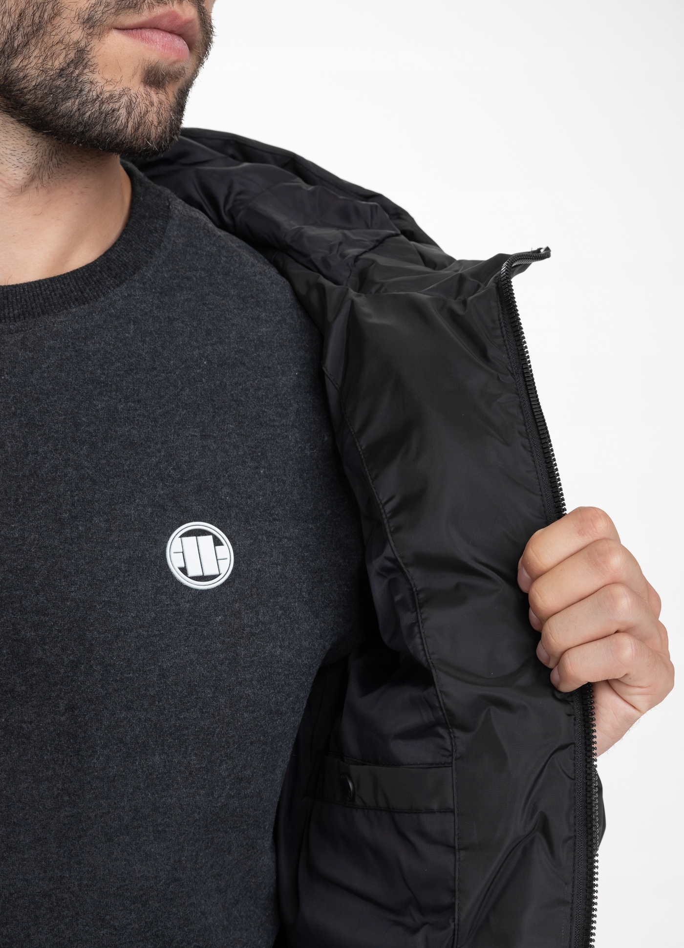 KURTKA ZIMOWA MĘSKA PITBULL PIKOWANA Z KAPTUREM XL Kaptur z kapturem