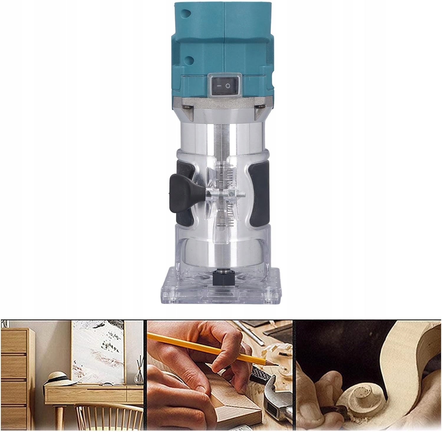 FREZARKA GÓRNOWRZECIONOWA do drewna pionowa 30000 RPM bezprzewodowa + 2xAKU Stan opakowania oryginalne