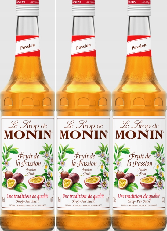 3x Syrop Monin marakuja passion fruit