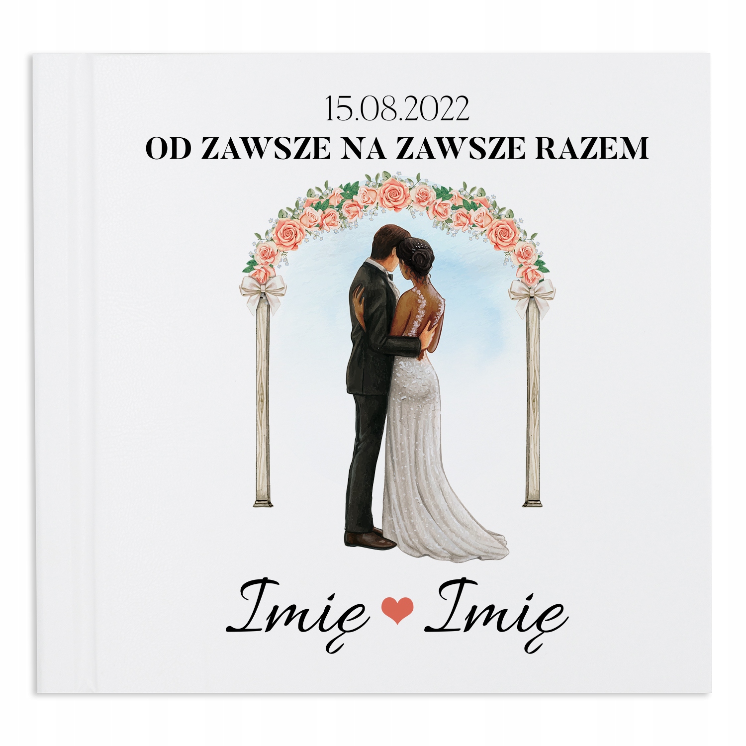 Svatební Album na Fotografie pro Páry Vlastní Jméno Datum