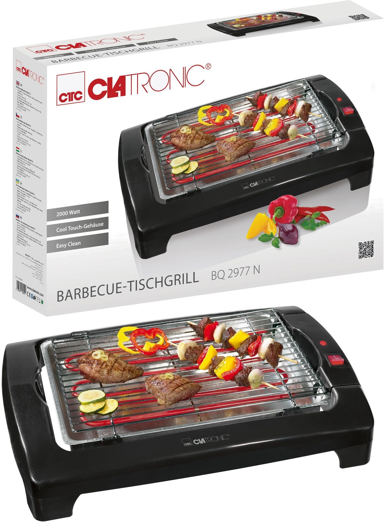 

Grill Elektryczny Ogrodowy Stołowy Clatronic Bq