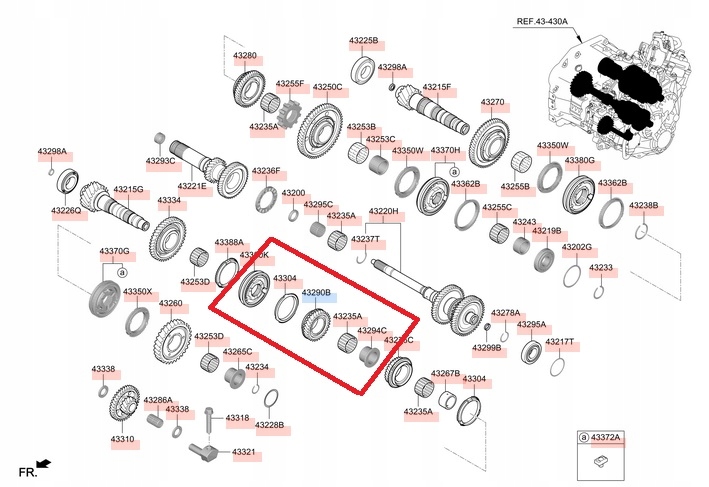 432902D210 - РЕМКОМПЛЕКТ 6-СТУПЕНЧАТОЙ КОРОБКИ ПЕРЕДАЧ 7DCT KIA / HYUNDAI