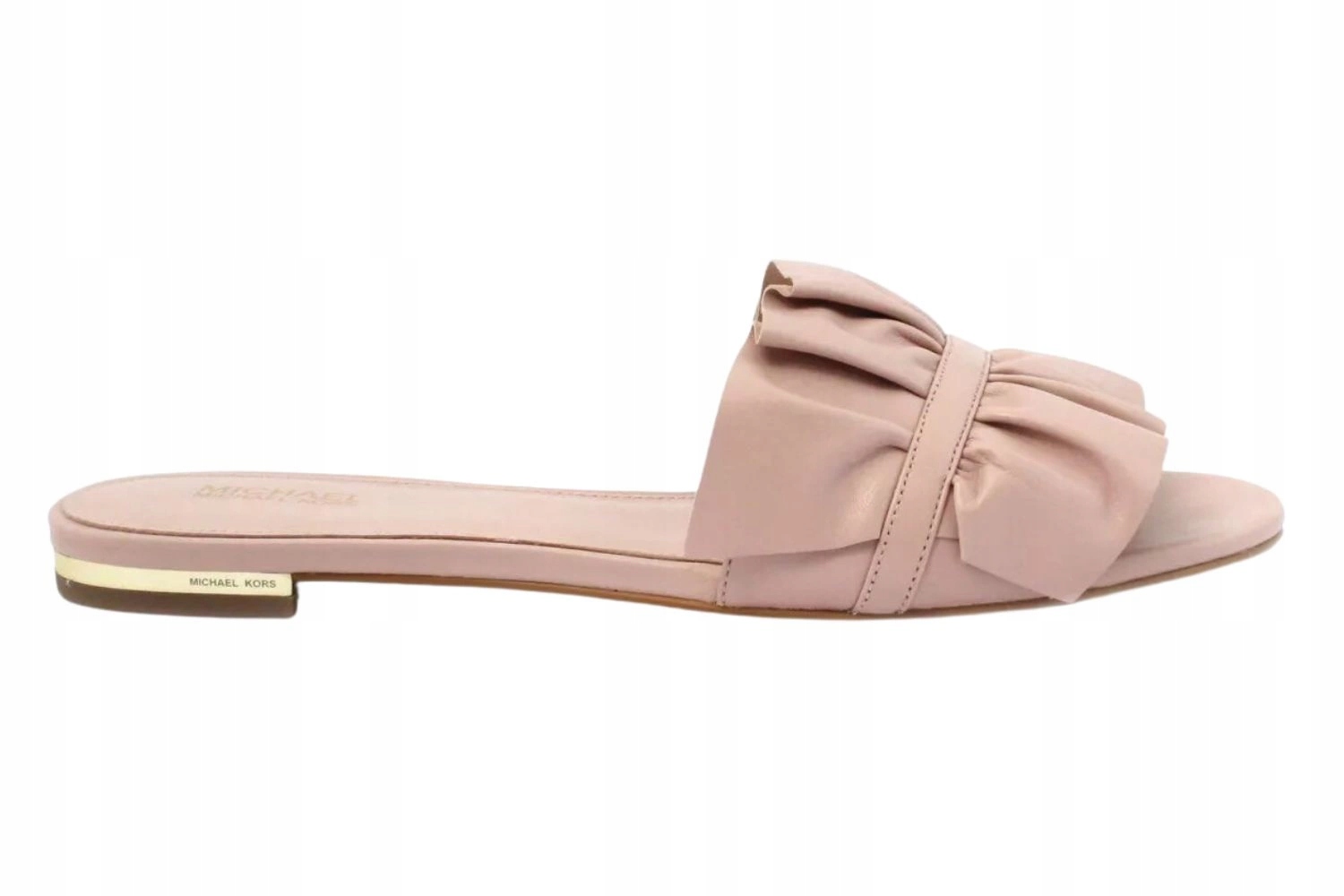 Dámské nazouváky boty Michael Kors Bella Slide růžové kožené vel. 37