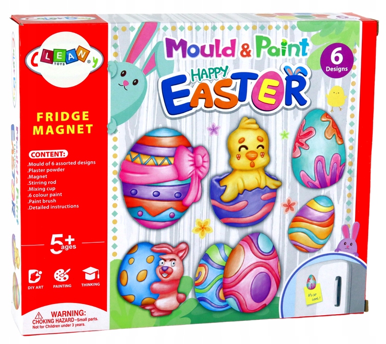 ZESTAW KREATYWNY MAGNESY ŚWIĄTECZNE WIELKANOC ZRÓB TO SAM