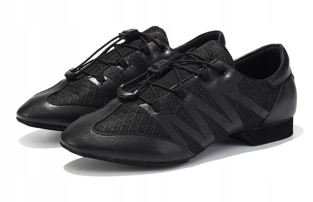 Skórzane Buty Do Tańca Taneczne Treningowe Ćwiczki Czarne Lekkie Rozmiar 41