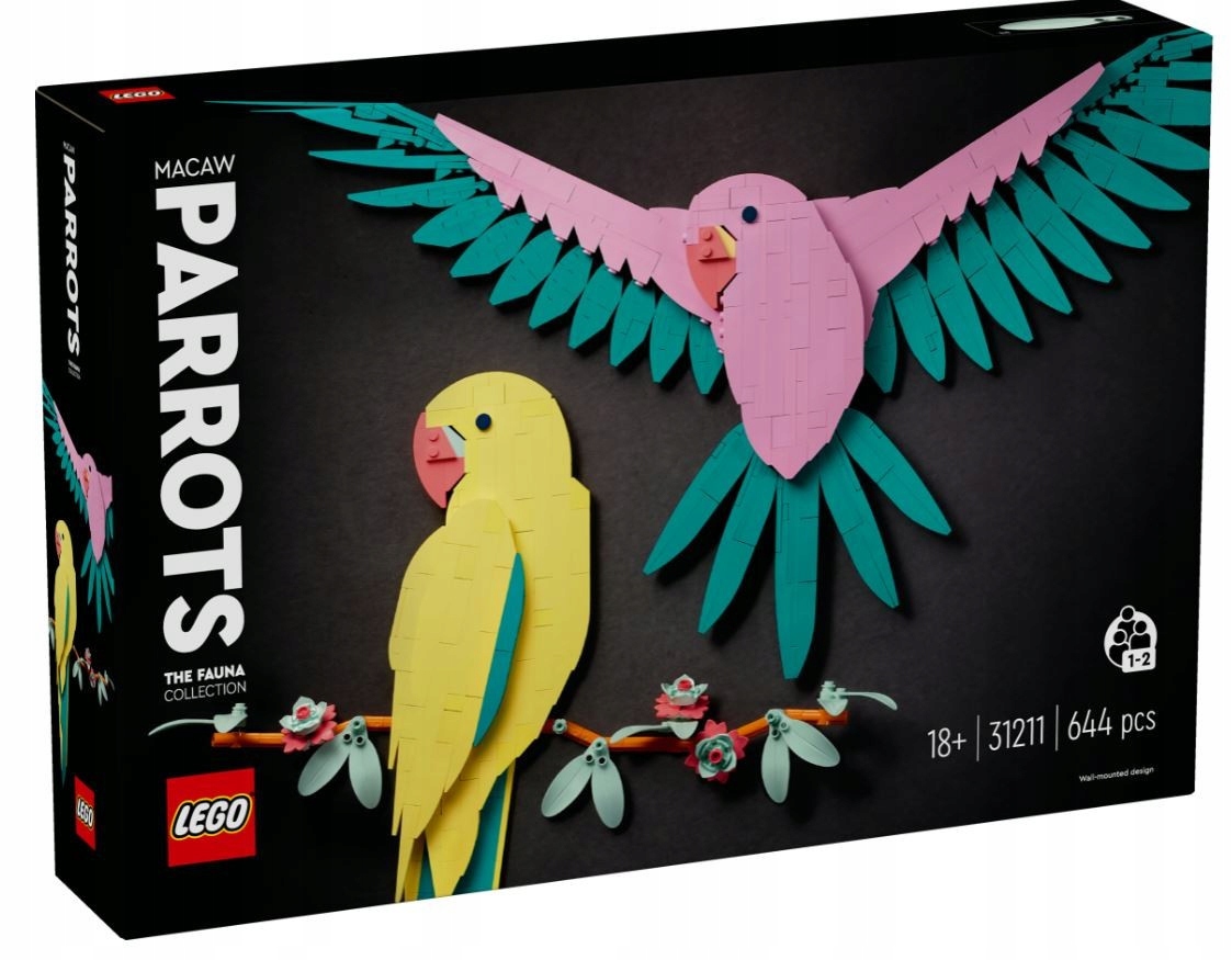 Lego Art 31211 Kolekcja Animal – Papugi Ara