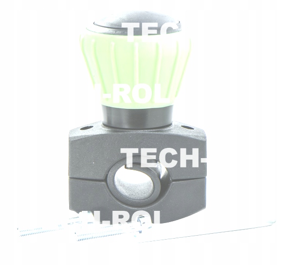 Gałka na kierownicę zielona na 2 śruby GNT2Z Solus