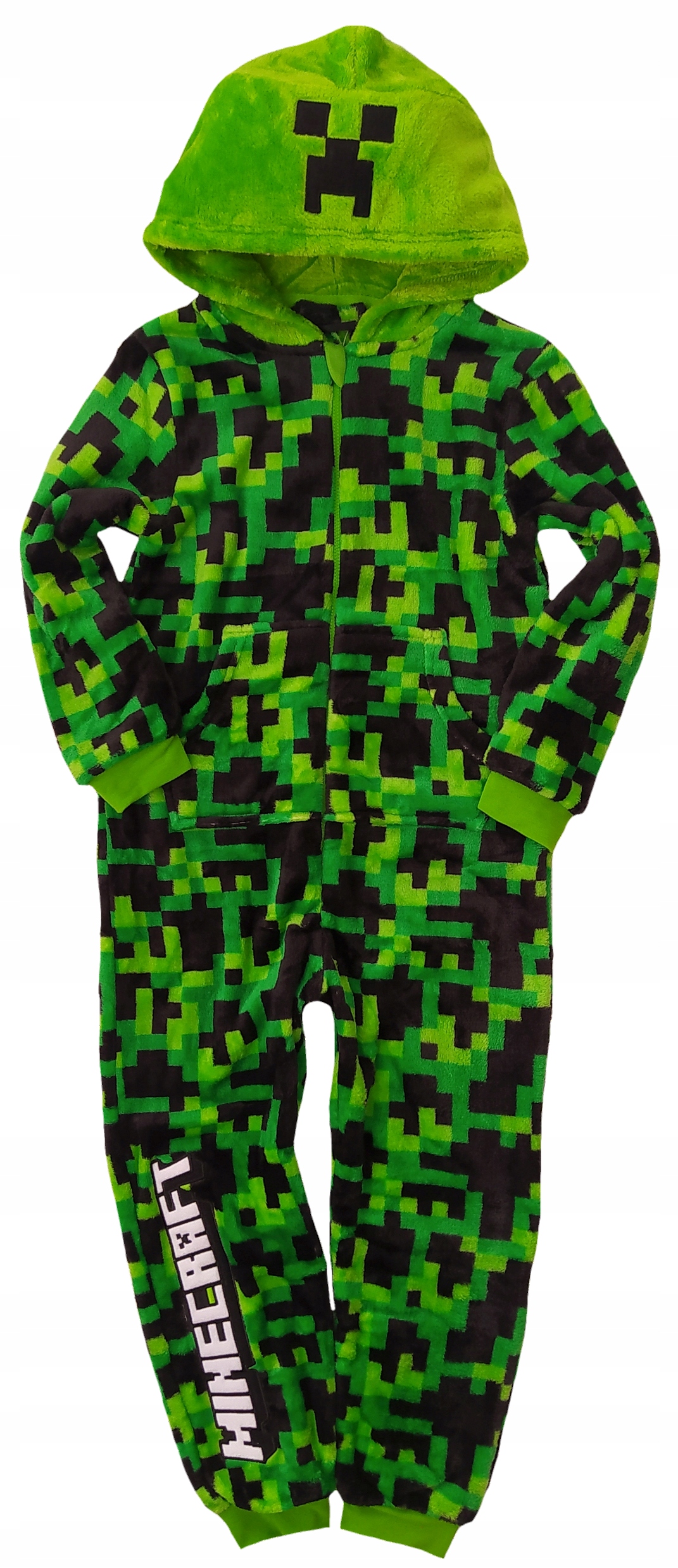MINECRAFT CREEPER polarowa piżama onesie 140 12625308587 Allegro.pl