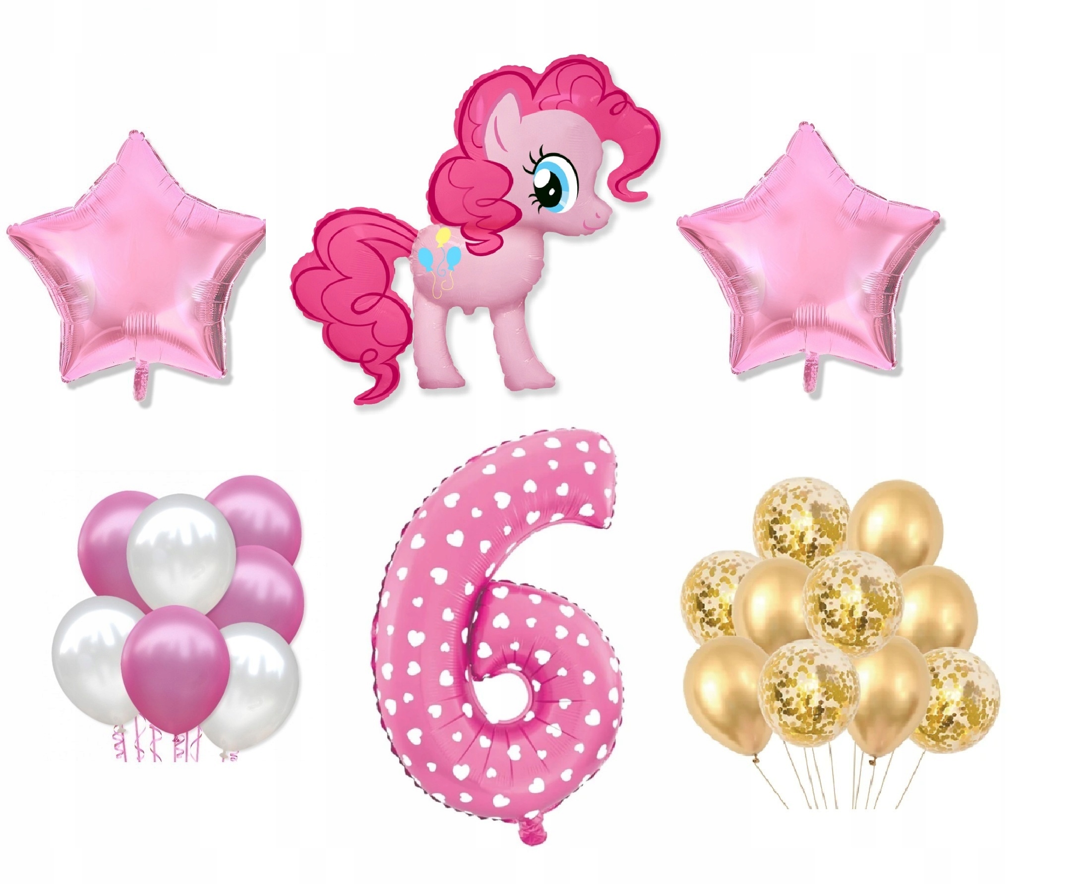 

Mini Zestaw My Little Pony 6 Urodziny Balony Kucyk