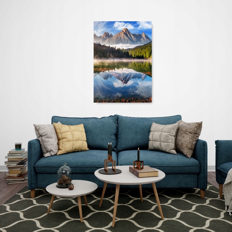 JEZIORO GÓRY plakat B2 50x70cm obraz #193 Marka KMBpress