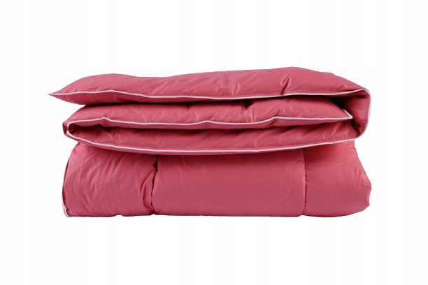 Kołdra PÓŁPUCH 160x200 cm puch i pierze różowa PRODUCENT PRODUKT POLSKI