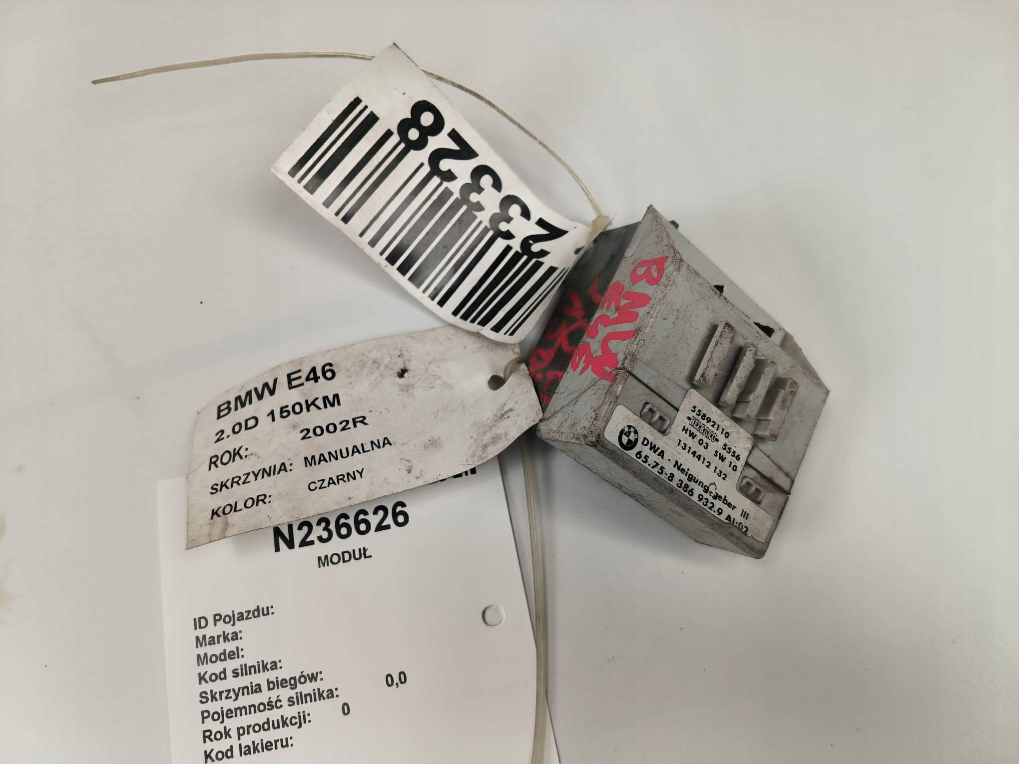 modul ALARMU 65.75-8386932.9 BMW E46