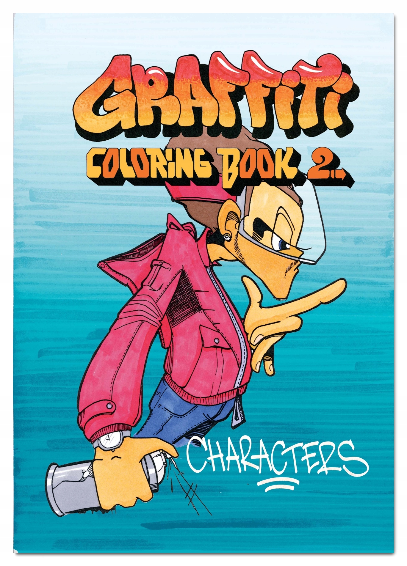 Graffiti Coloring Book 2 Characters kolorowanka nauka graffiti