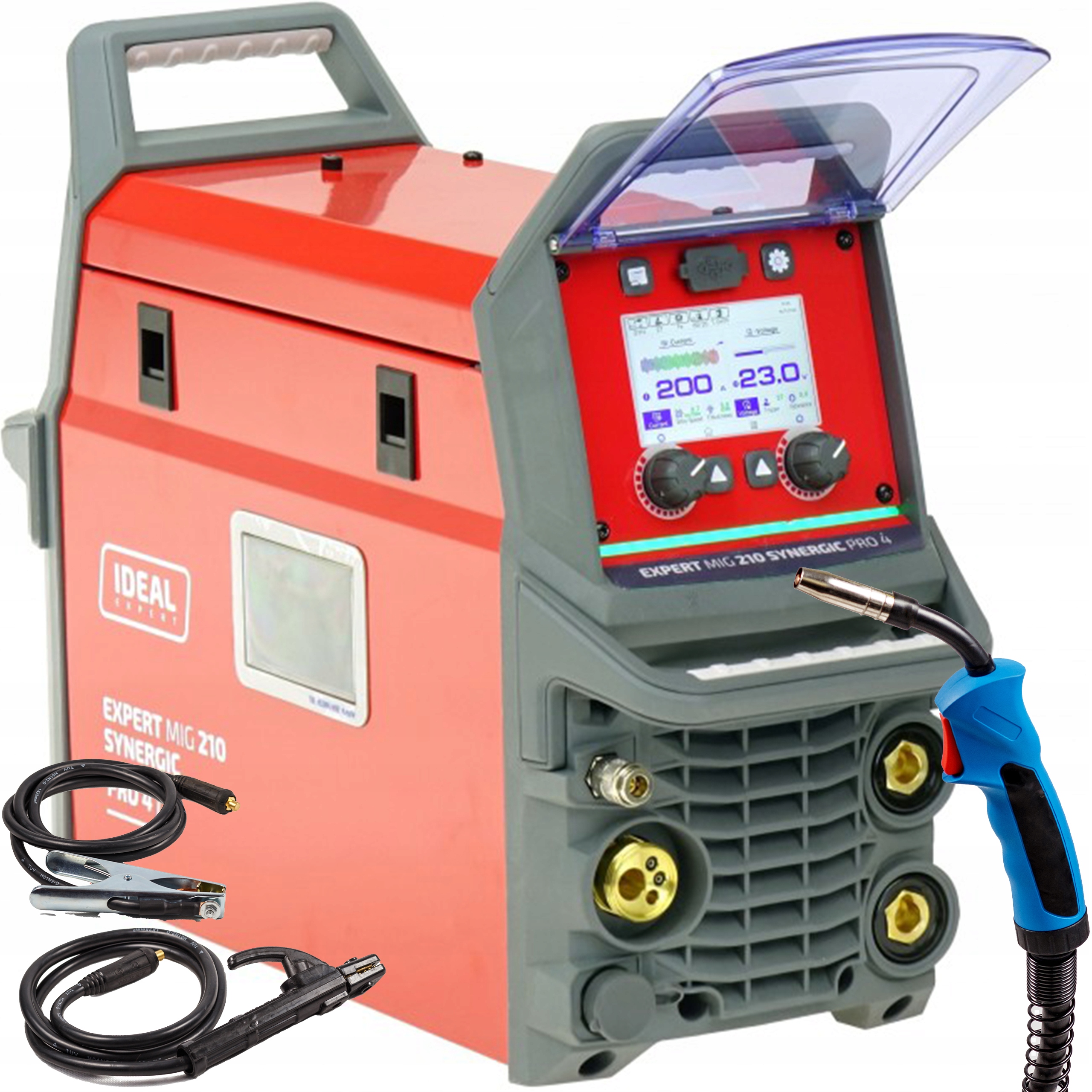 Svařovač Migomat 200A Mig Mma Tig Expert Mig 210 Synergic Pro4 LCD Ideal