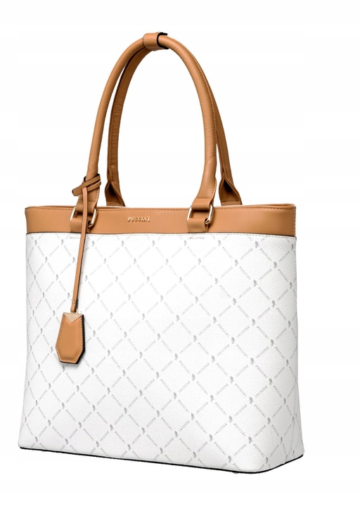 Dámská kabelka velká A4 Shopper Elegantní Puccini Bílá BLXP0001D-0