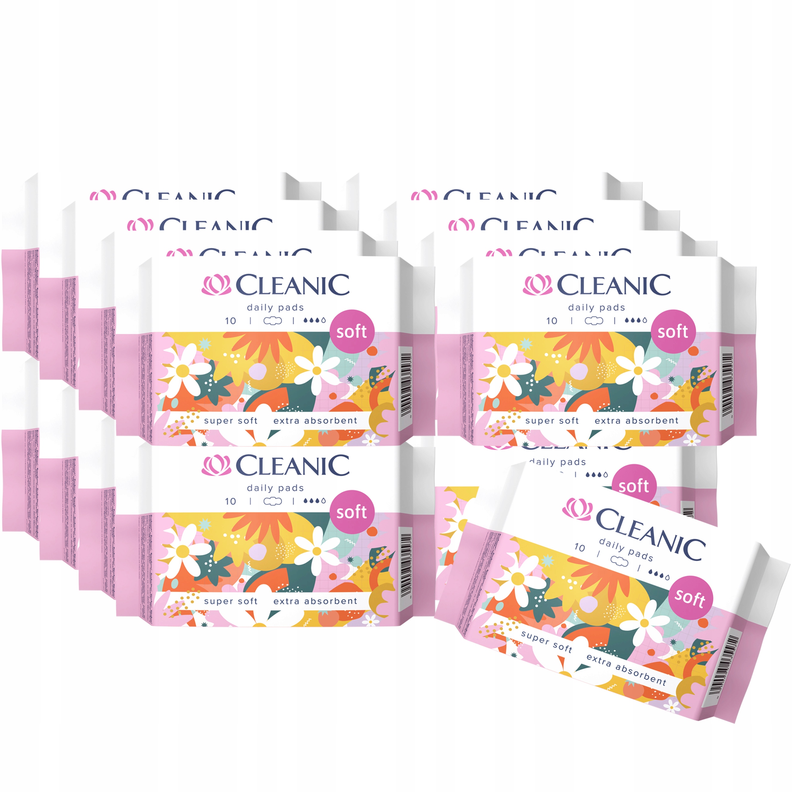 16 x Cleanic Soft Day Podpaski higieniczne 10 szt