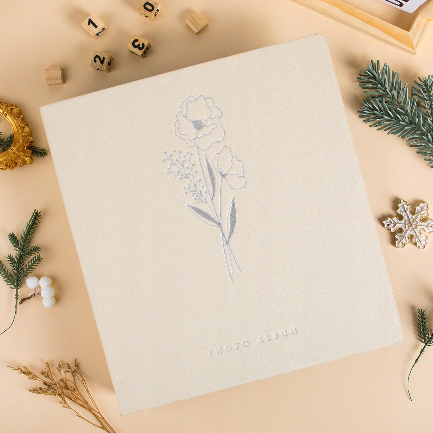 ALBUM FOTOGRAFICZNY LNIANY NA ZDJĘCIA 1000 KIESZENI FOTOKSIĄŻKA BEŻOWY XXL Stan opakowania oryginalne