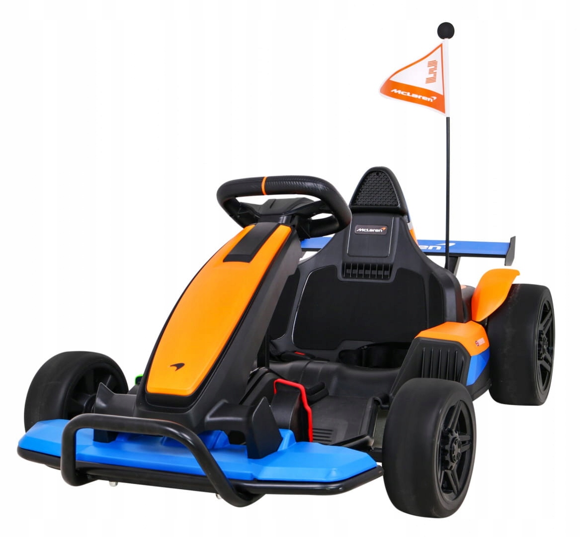 Gokart na akumulator dla dzieci McLaren Drift 24V/10Ah 60kg ładowarka Led