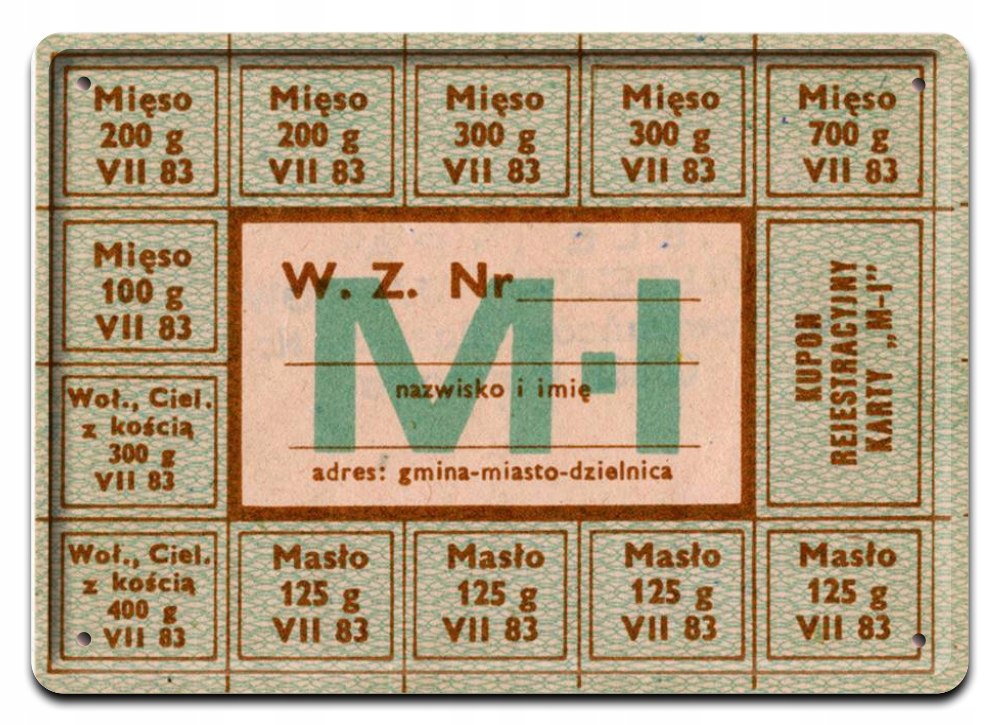 

Prl Metalowy Szyld Plakat Tabliczka Retro #05822