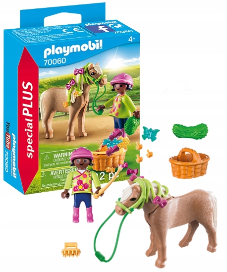 

klocki Playmobil kucyk Koń dziewczynka + Akcesoria